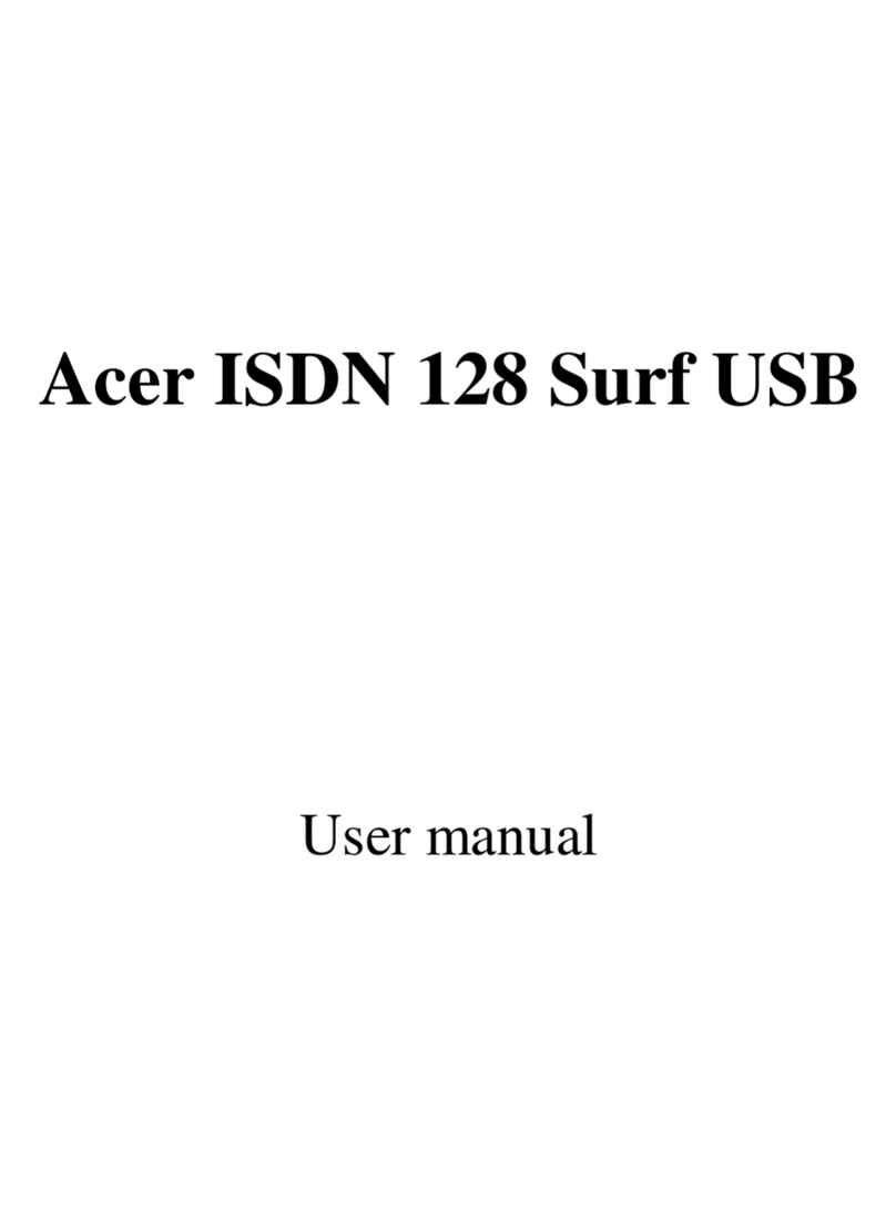 Acer ISDN 128 Surf USB User manual