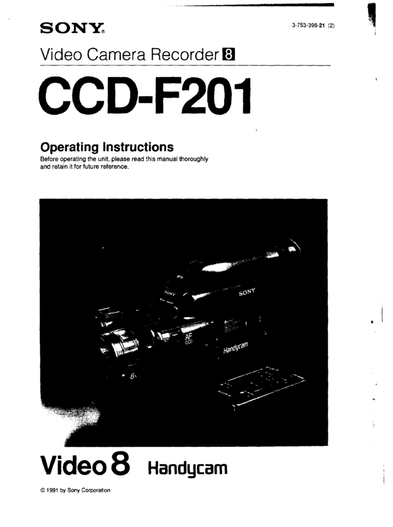 Sony Video 8 Handycam CCD-F201 User manual