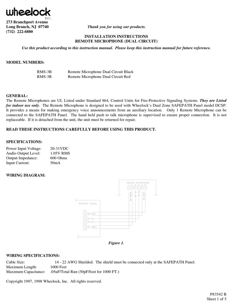 Wheelock RMS-3R installation instructions