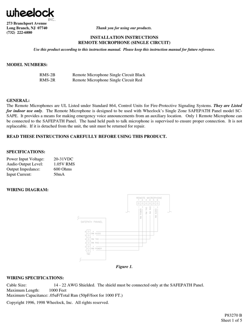 Wheelock RMS-2B installation instructions