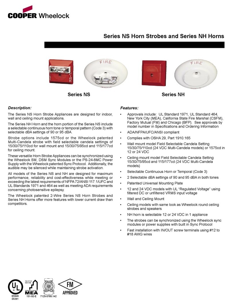 Cooper Wheelock Series NS specification
