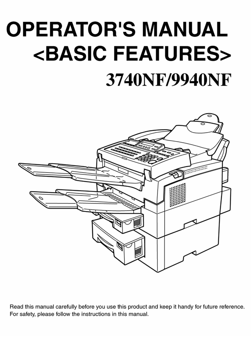Savin 3740NF User manual
