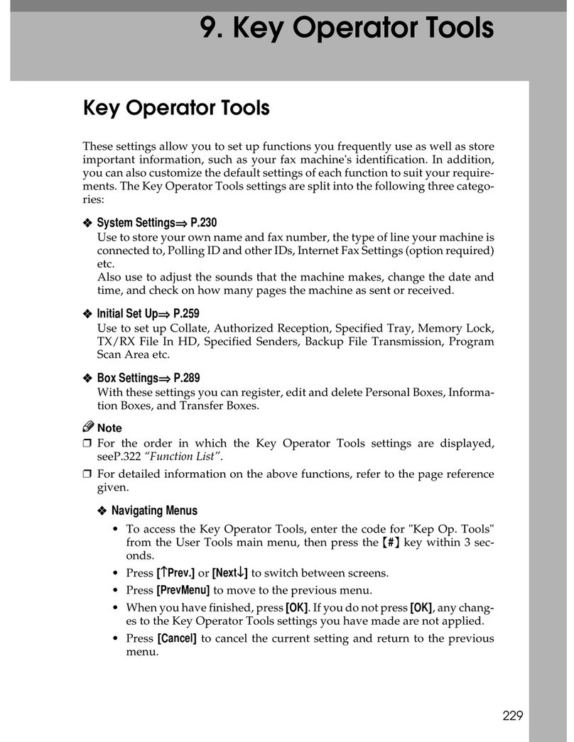 Savin 3699 User manual