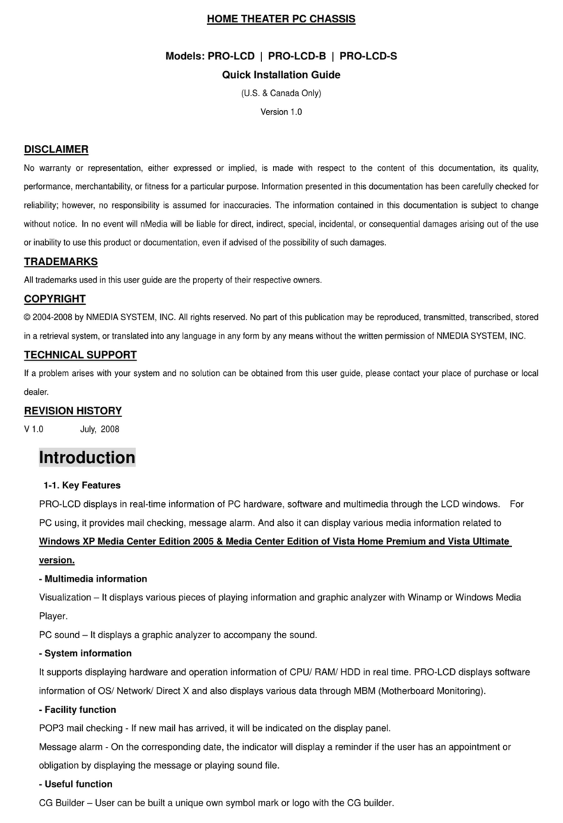 nMedia PRO-LCD-B User manual