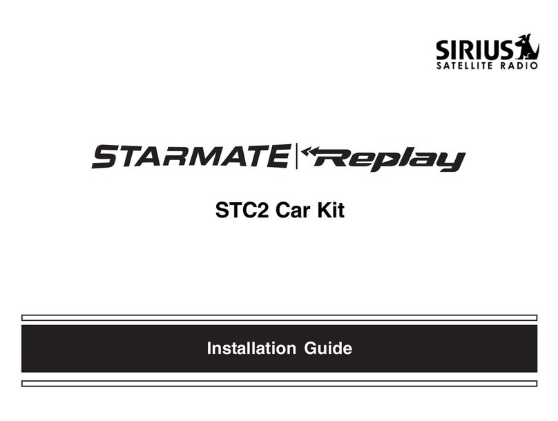 Sirius Satellite Radio Starmate STC2 installation guide