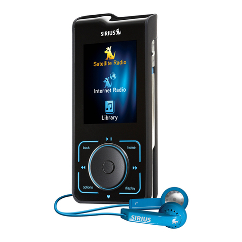 Sirius Satellite Radio Stiletto User manual Sirius Satellite Radio Stiletto User manual