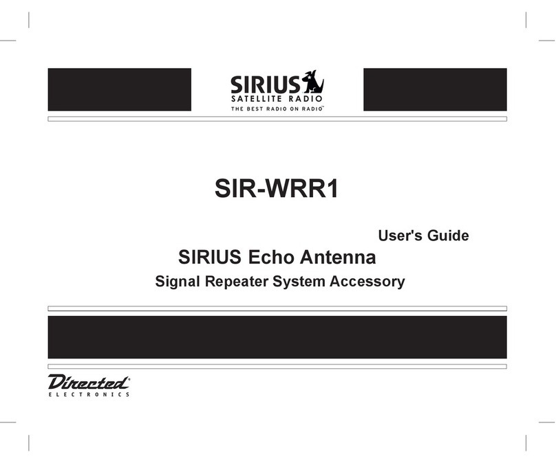 Sirius Satellite Radio SIR-WRR1 user guide