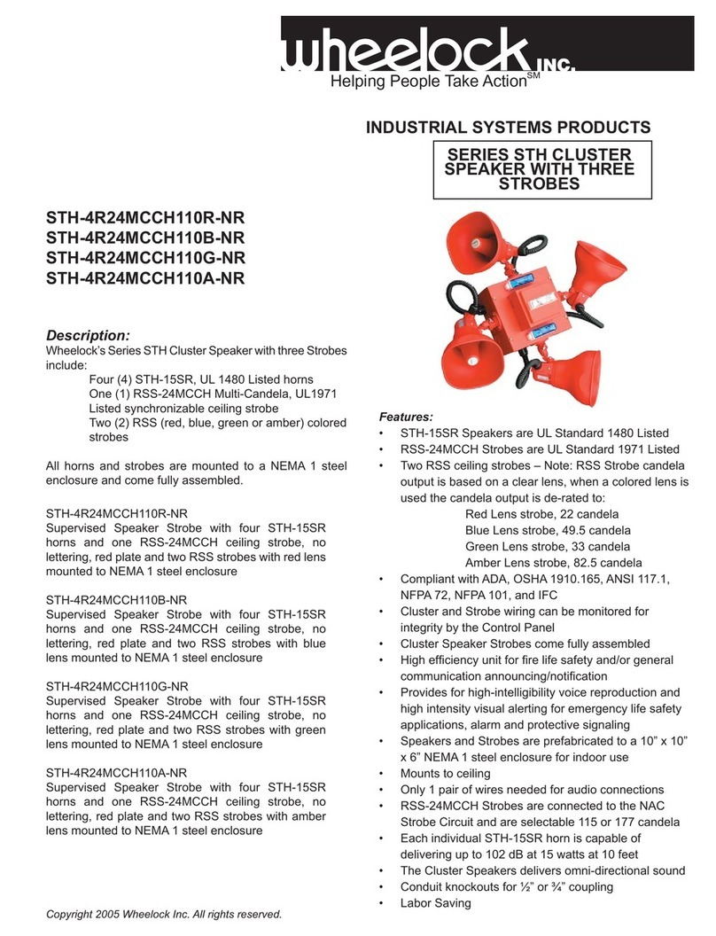 Wheelock STH-4R24MCCH110R-NR specification