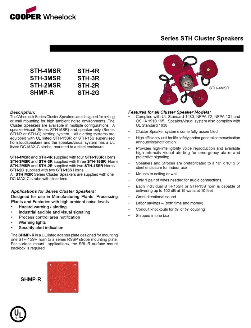 Cooper Wheelock STH-4MSR specification