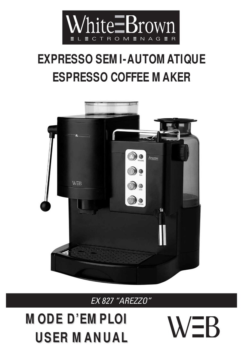 White and Brown EX 827 AREZZO user manual