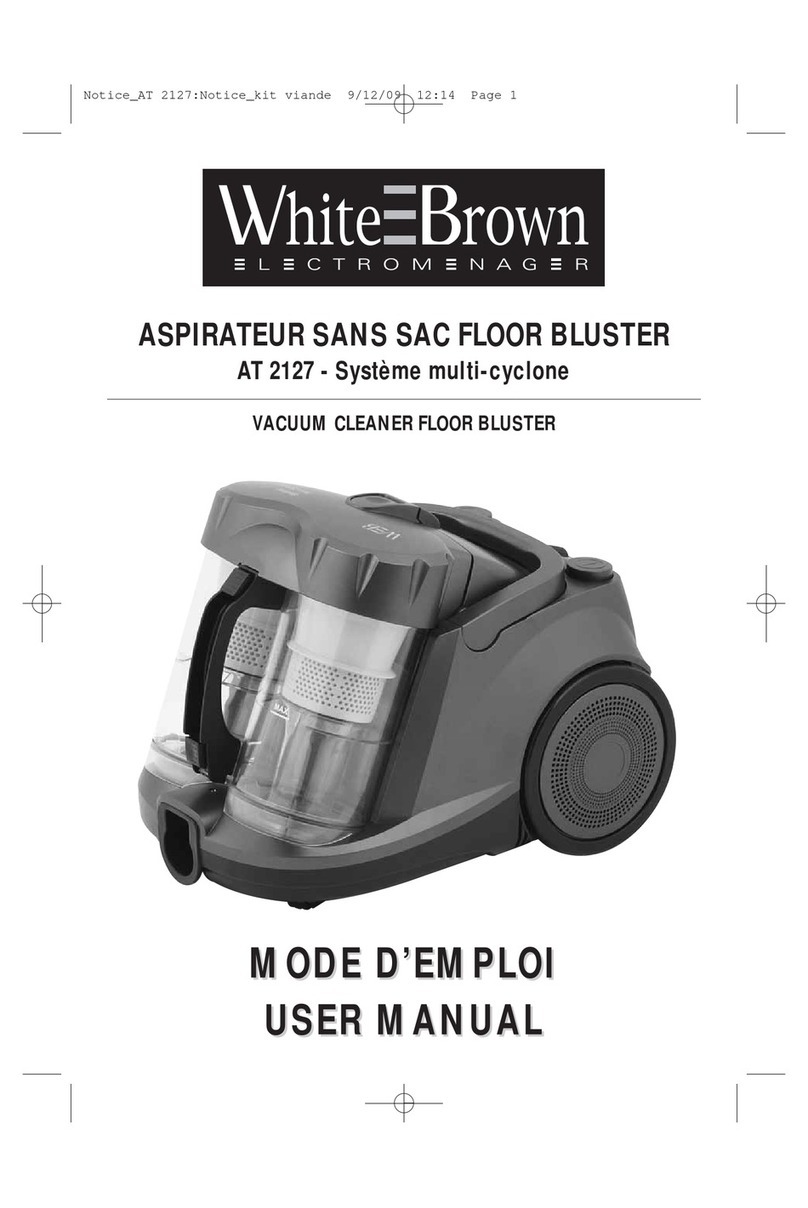 White and Brown AT 2127 User manual