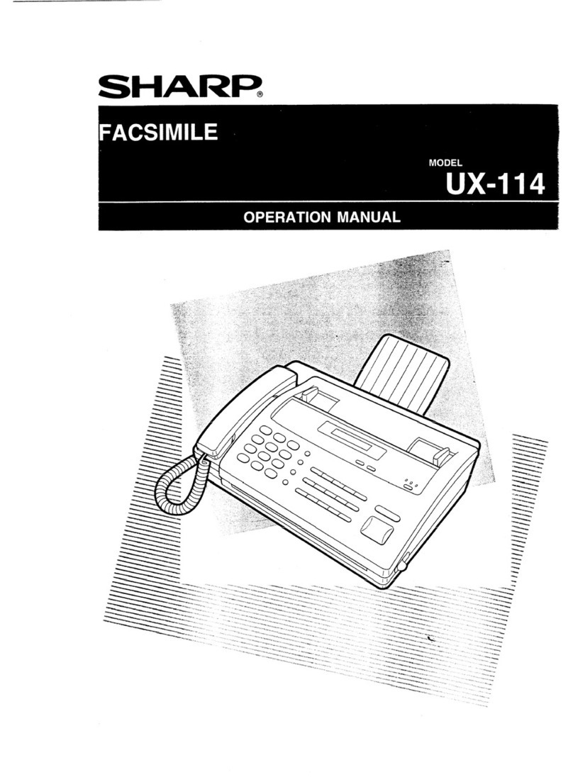 Sharp UX-144 User manual