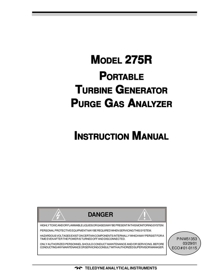 Teledyne 275R User manual