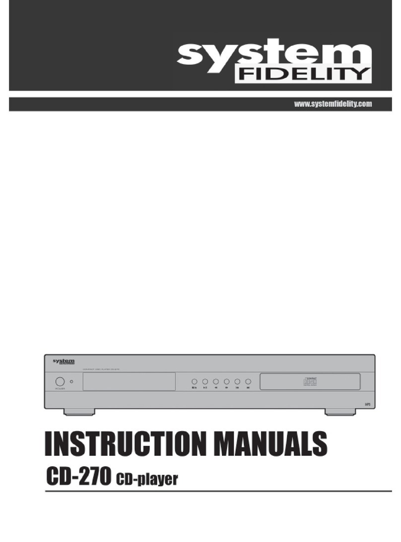 System Fidelity CD-270 Manual