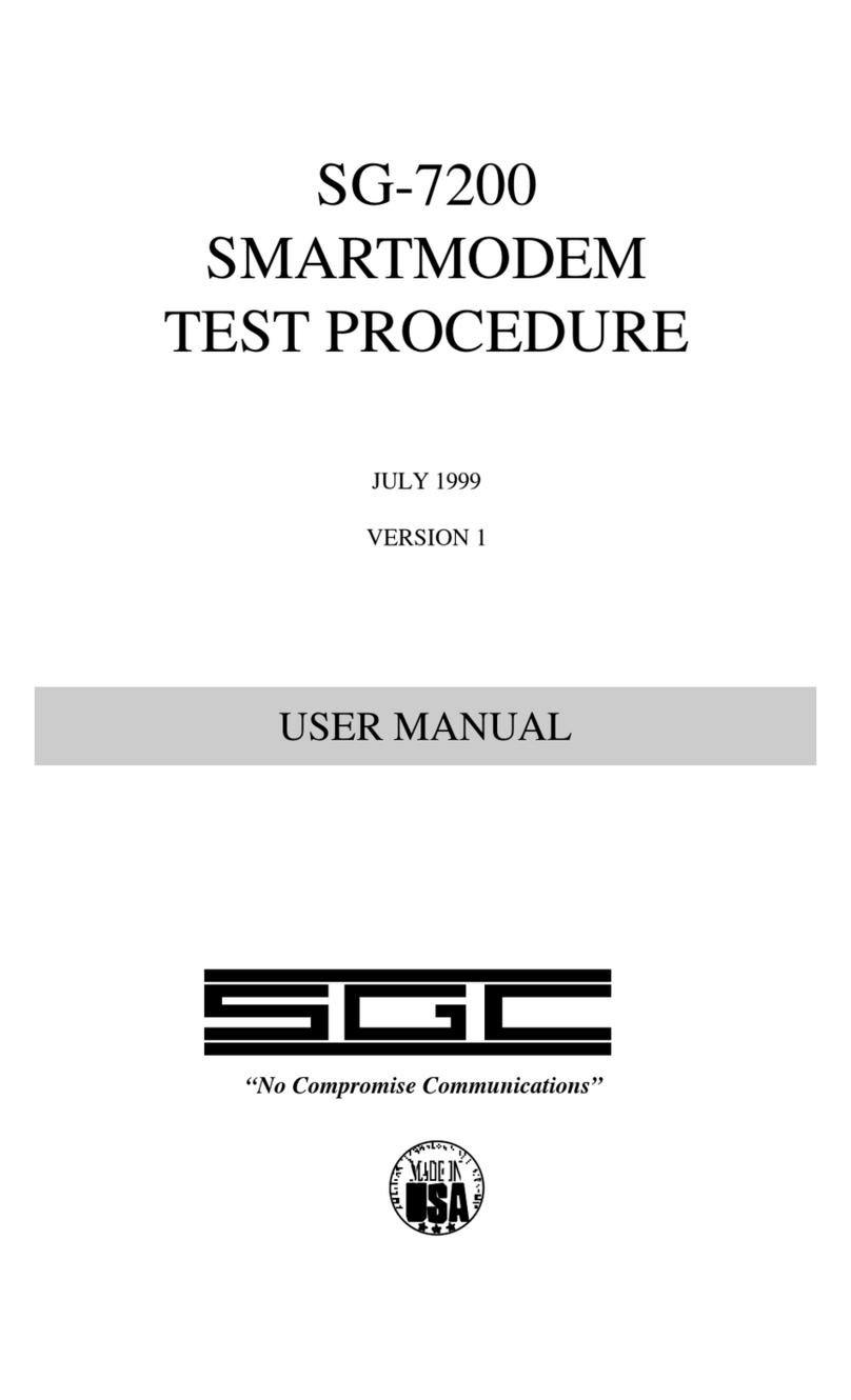 SGC SG-7200 user manual