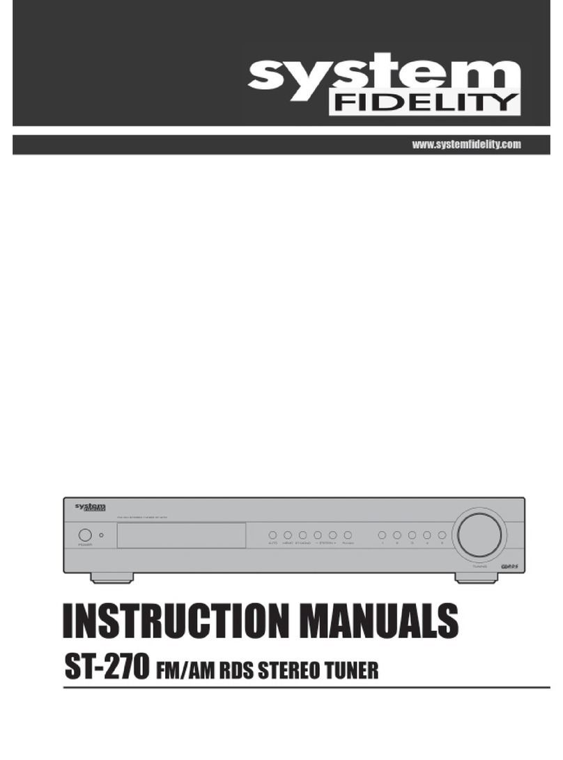 System Fidelity ST-270 Manual