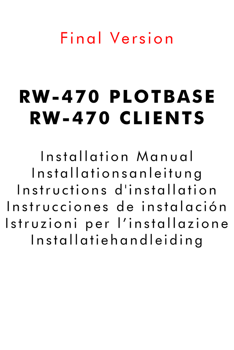 Savin RW-470 Plotbase User manual