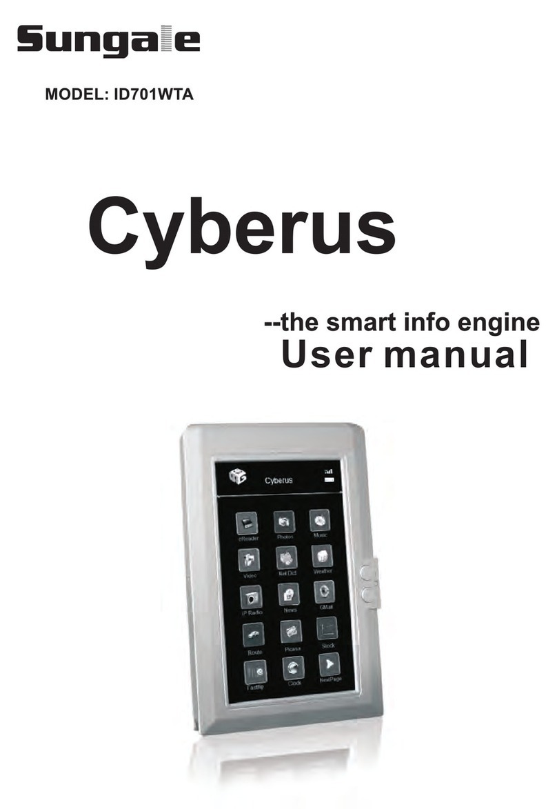 Sungale Cyberus ID701WTA User manual