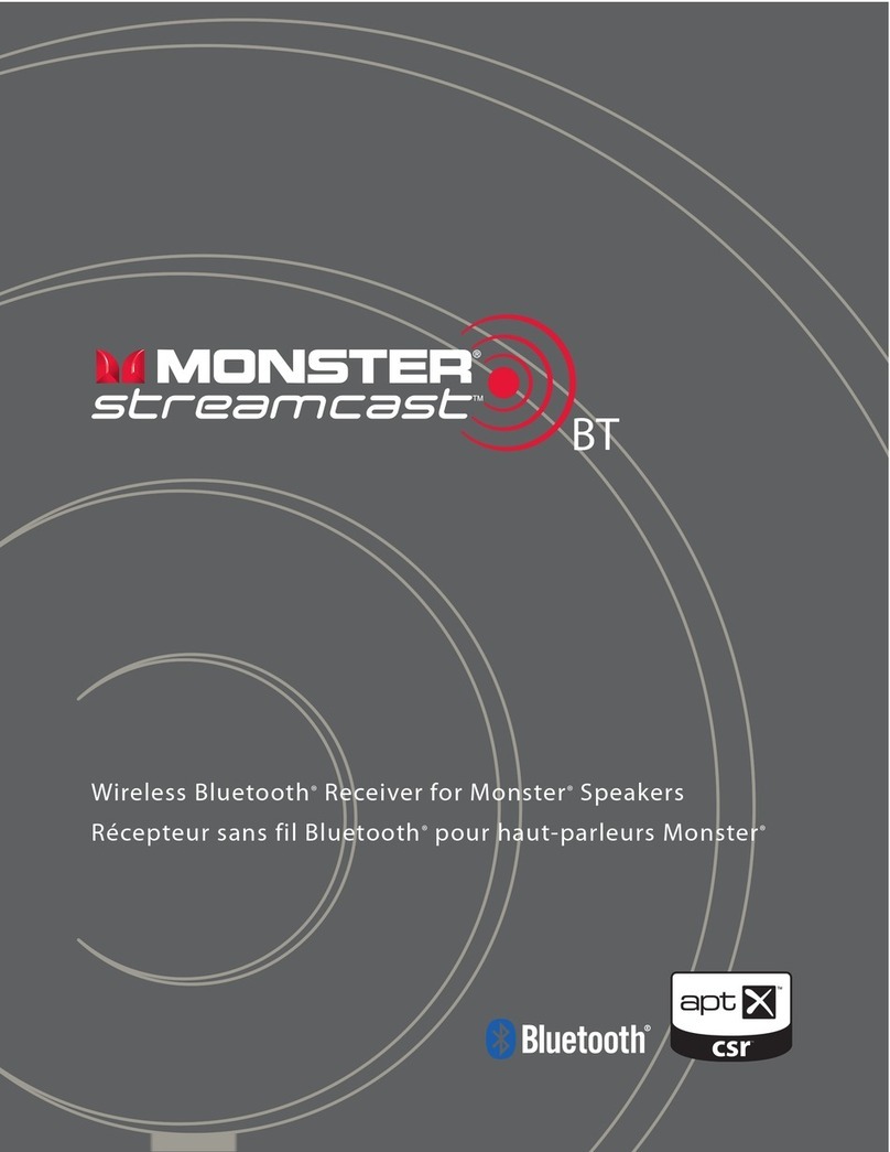 Monster Streamcast BT User manual