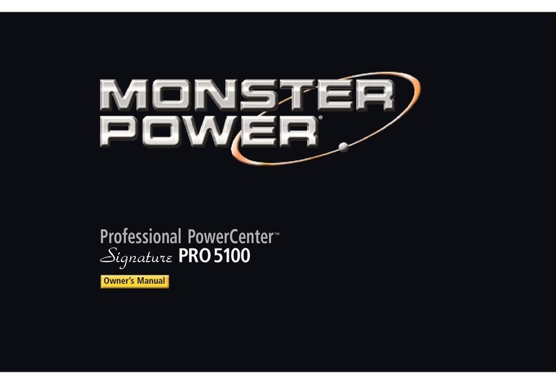 Monster PowerCenter Signature PRO5100 owner's manual