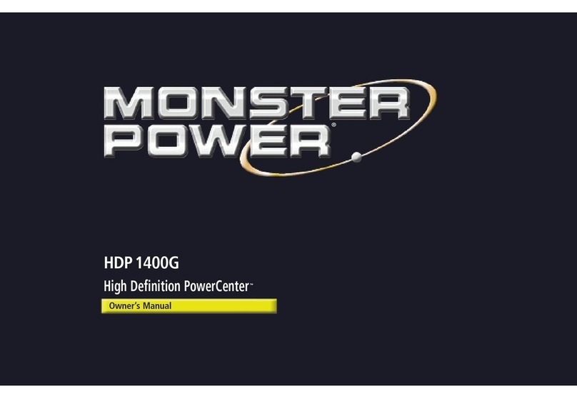 Monster PowerCenter HDP1400G owner's manual