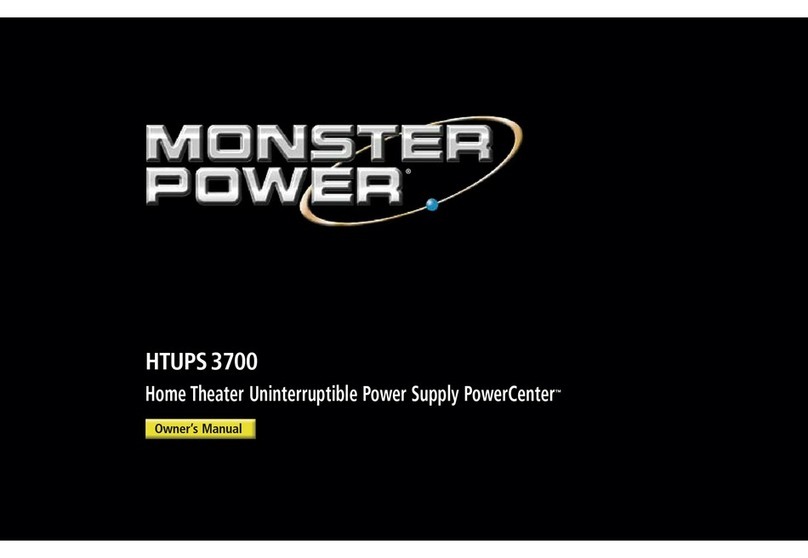 Monster PowerCenter HTUPS3700 owner's manual