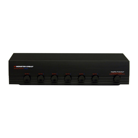 Monster Multi-Speaker Selector owner's manual