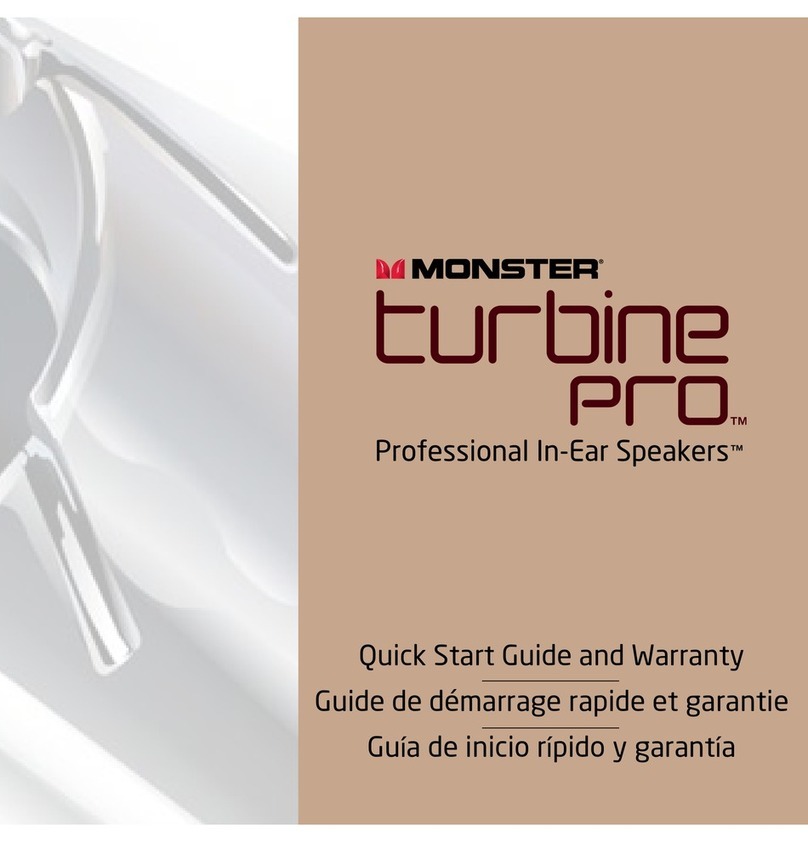 Monster turbine pro Quick start guide and warranty