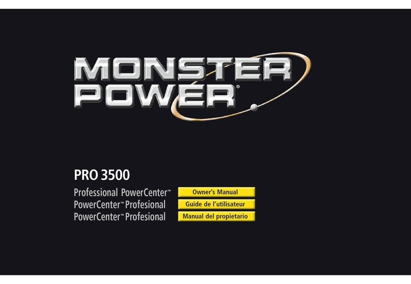 Monster PowerCenter PRO3500 owner's manual