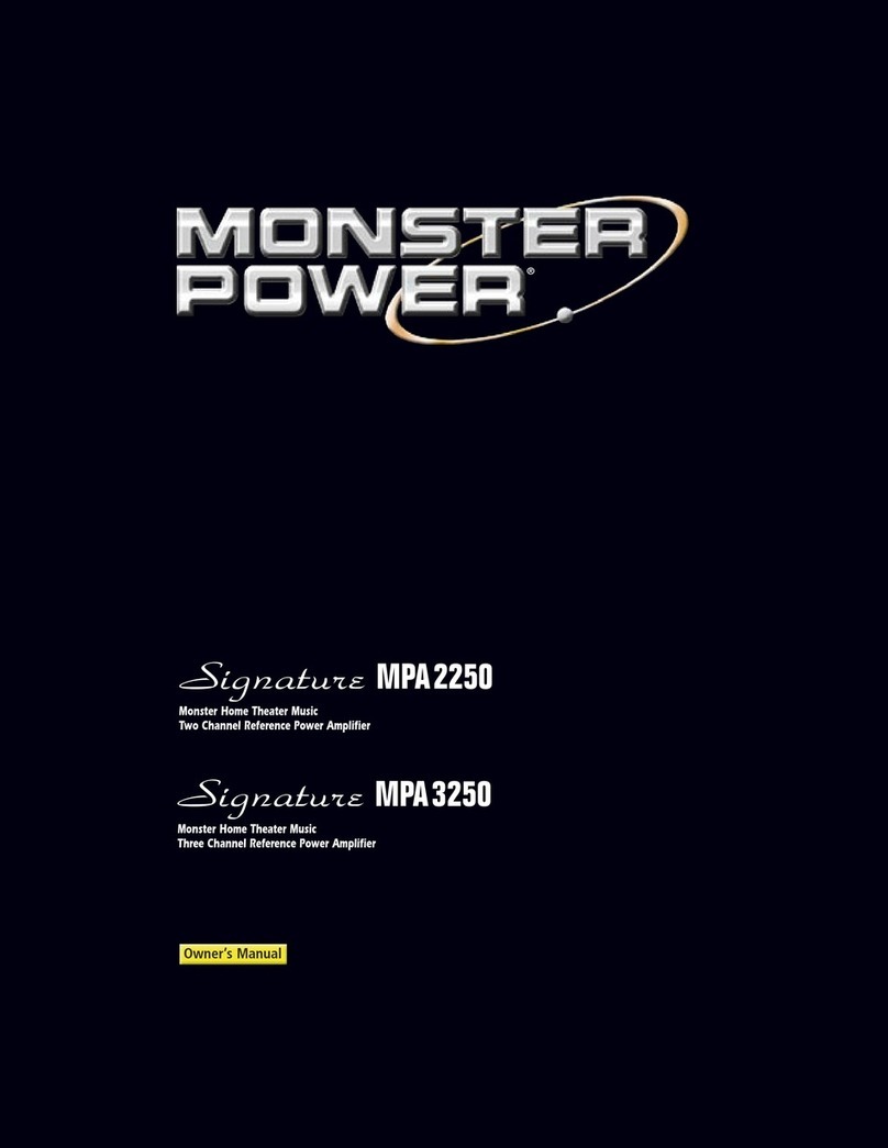 Monster Signature MPA2250 owner's manual