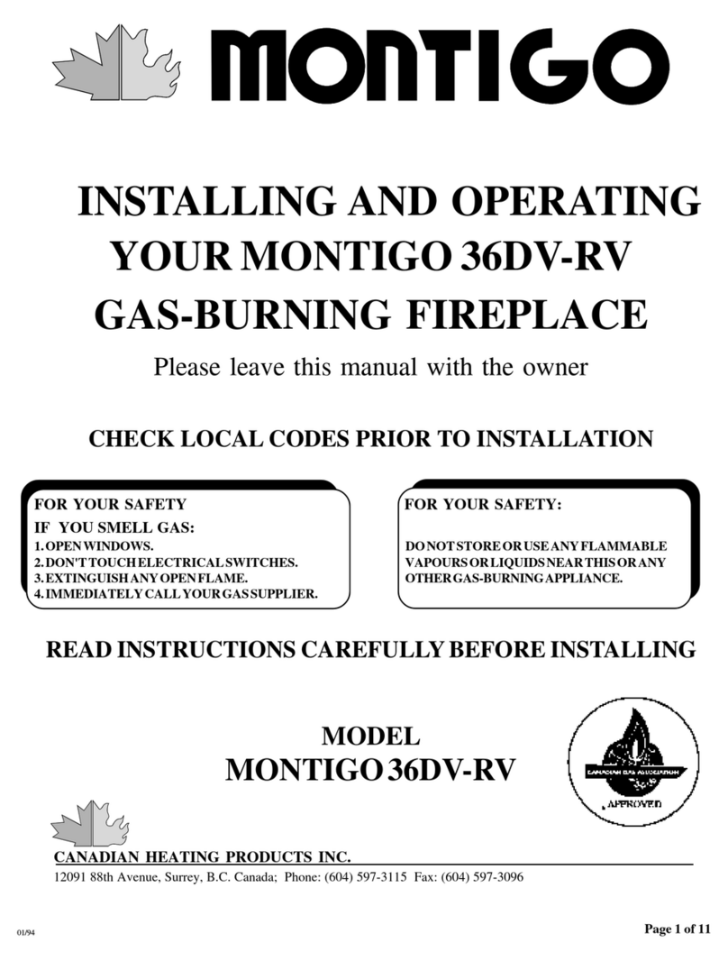 Montigo 36DV-RV Installation and operation guide