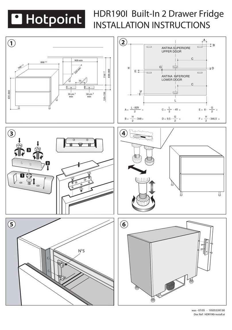 Hotpoint HDR190I User manual