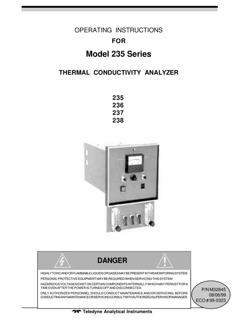 Teledyne 235 operating instructions