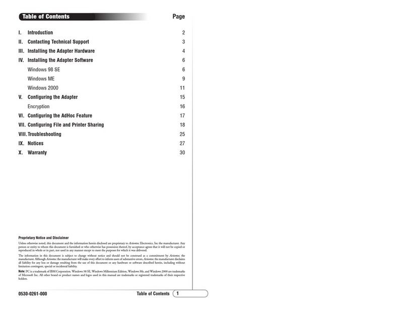 ActionTec Actiontec PCI 802.11b manual&nbsp;