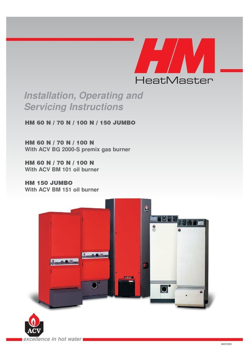 ACV HM 60 N Installation, operating and servicing instructions