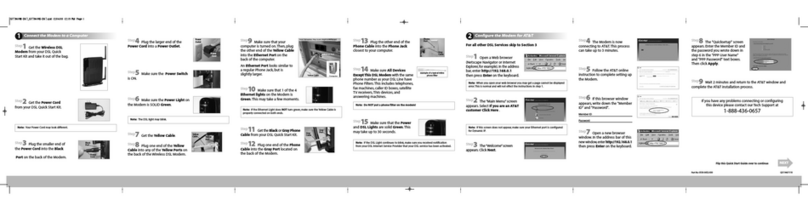ActionTec WirelessDSL Modem quick start guide