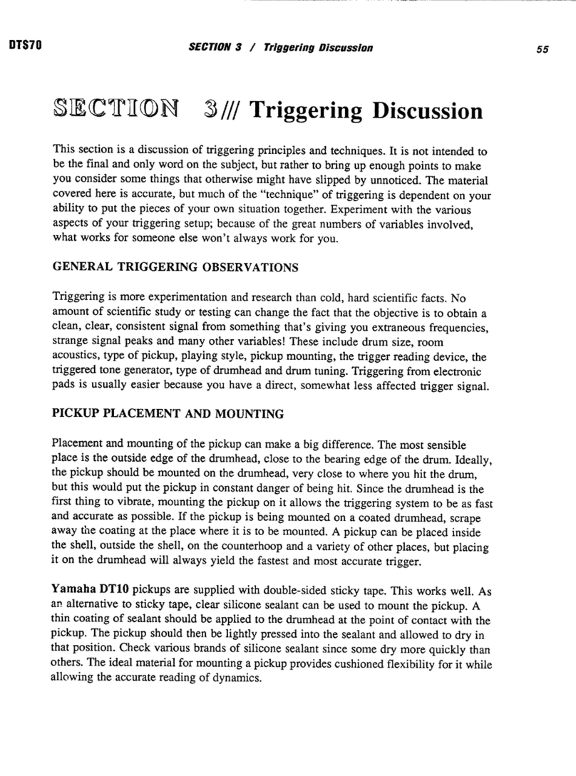 Yamaha DTS70 User manual