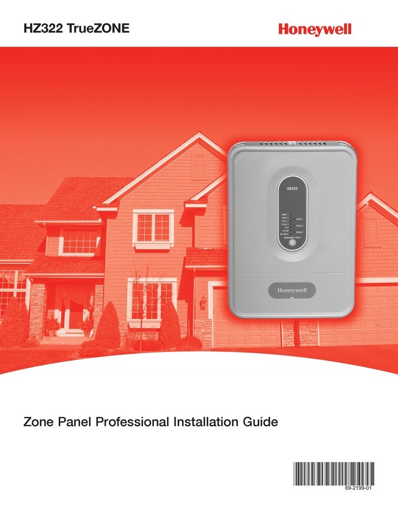 Honeywell TRUEZONE HZ322 User manual