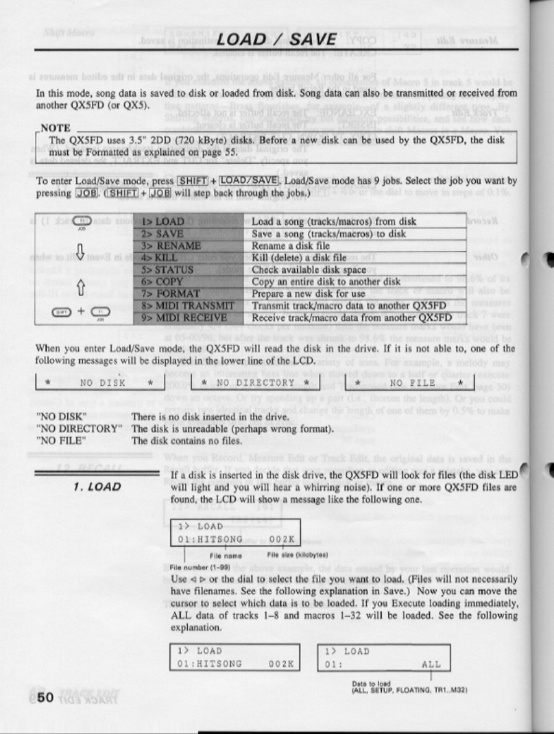 Yamaha QX-5FD User manual