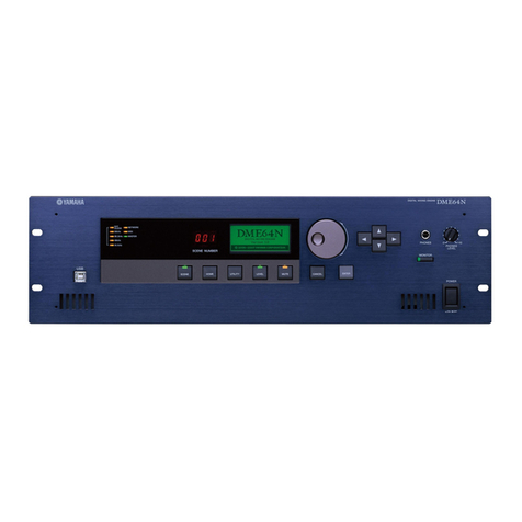 Yamaha DME64N - Pro Audio User manual