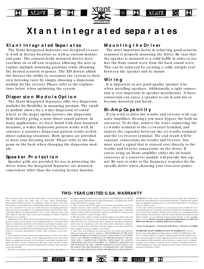 Xtant XIS manual&nbsp;