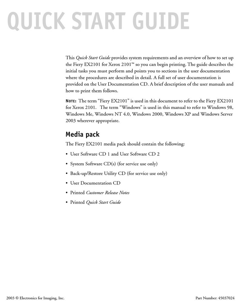 Fiery Fiery EX2101 quick start guide