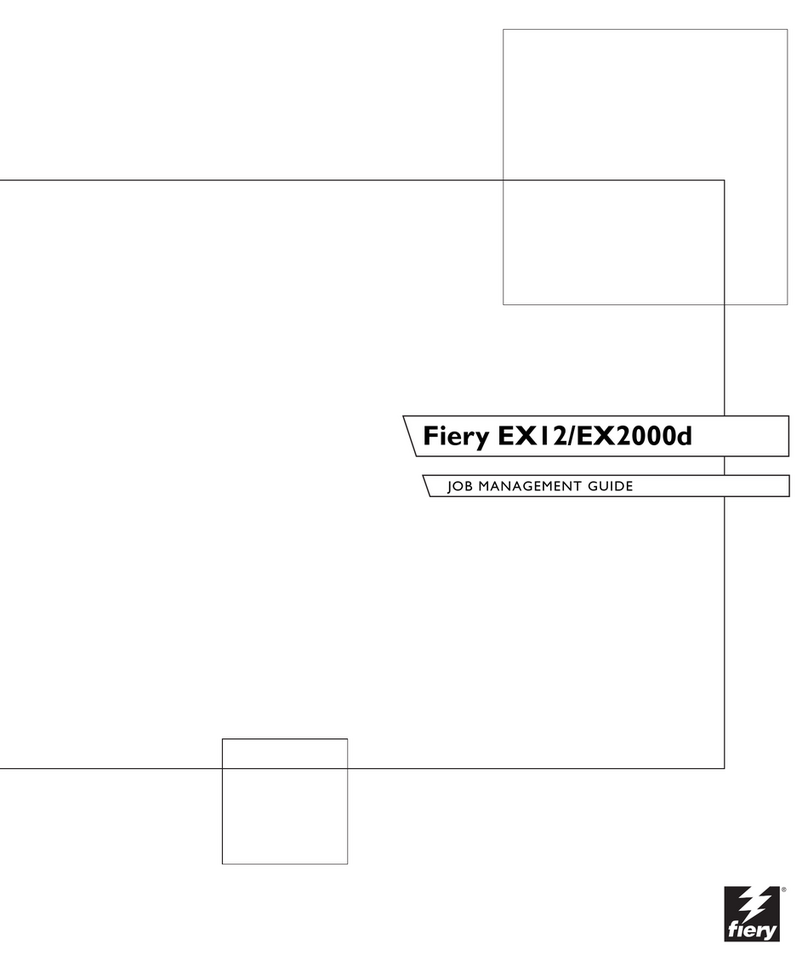 Fiery Fiery EX12 Color server Programming manual