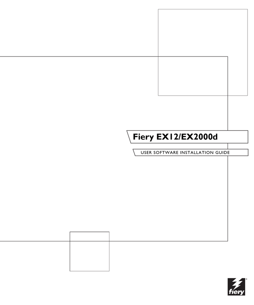 Fiery Fiery EX12 Color server installation guide