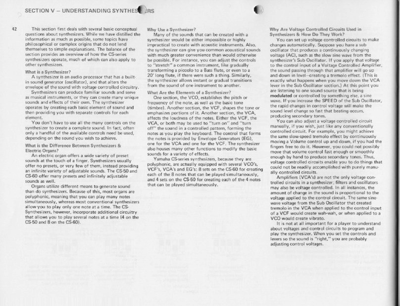 Yamaha JOGR JOGRR CS50 User manual