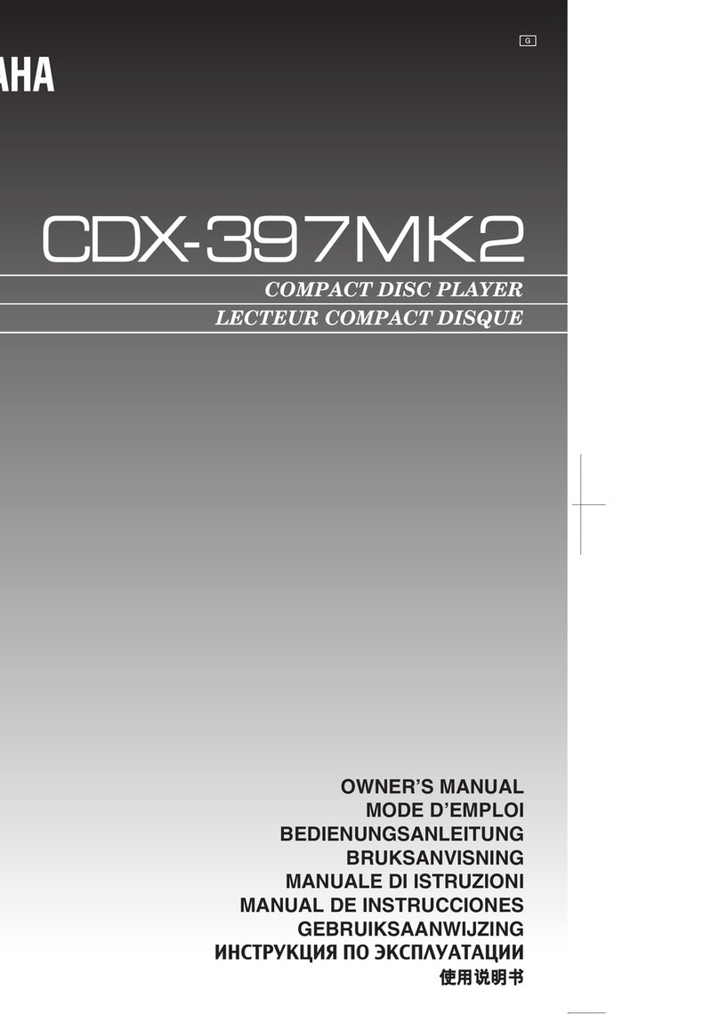 Yamaha CDX-397MK2 User manual Yamaha CDX-397MK2 User manual