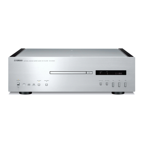 Yamaha CDS1000 - SACD Player owner's manual