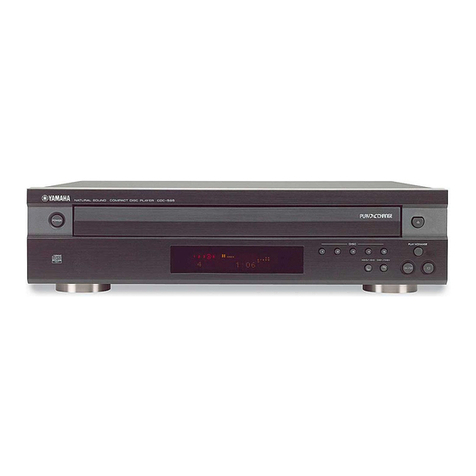 Yamaha CDC-585 User manual Yamaha CDC-585 User manual