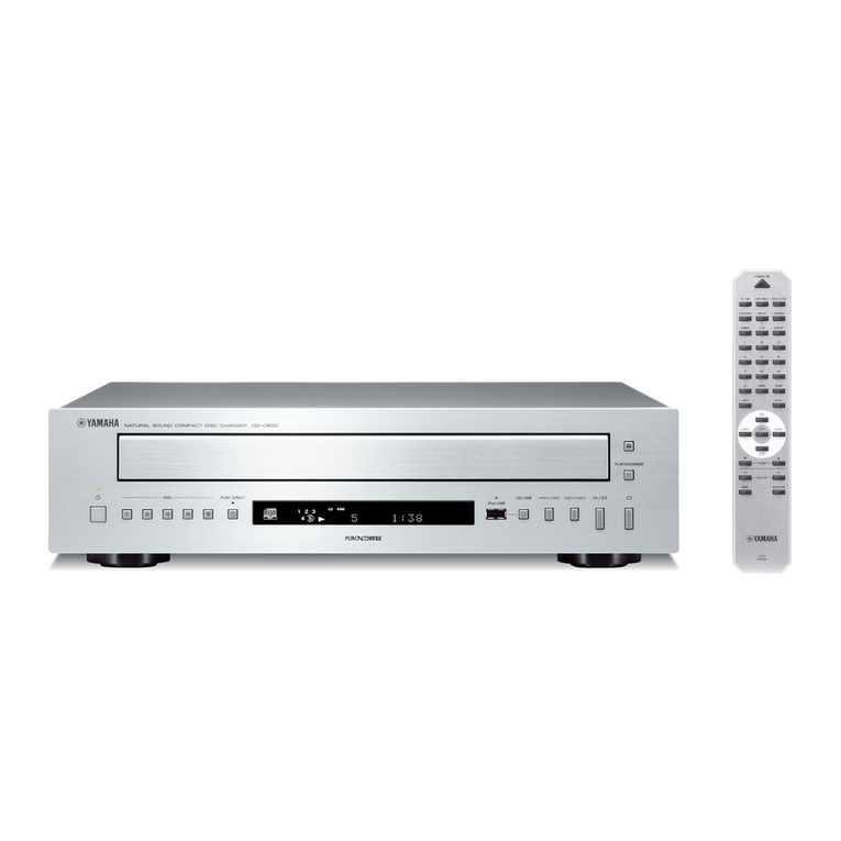 Yamaha CD-C600 User manual Yamaha CD-C600 User manual