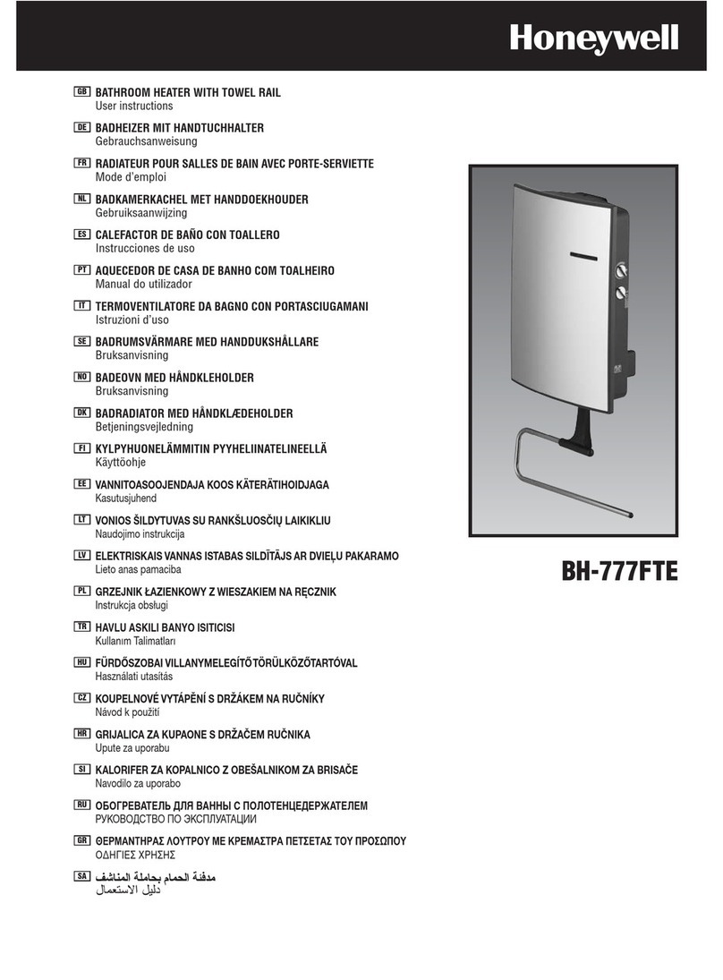 Honeywell BH-777FTE User instructions